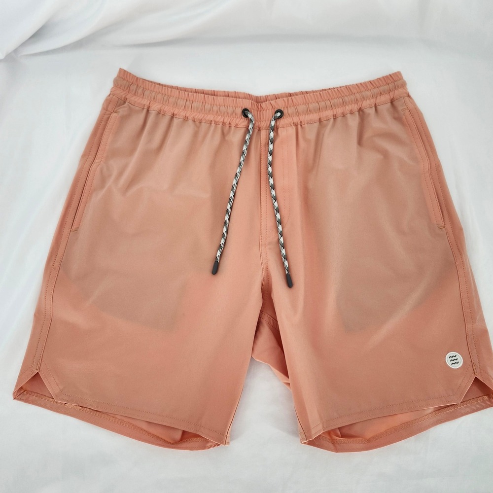 Free Fly Mens Andros Trunk Size M Orange Dusk Swim Shorts UPF 50+ Performance
